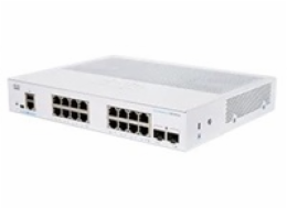 Cisco switch CBS350-16T-E-2G-EU (16xGbE,2xSFP,fanless) - REFRESH