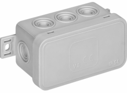 Orno CLICK n/t box, IP54, 8 vývodek, 80x45x41mm, šedá, OR-JB-13805/G