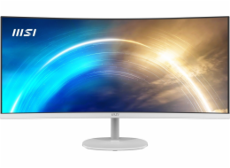 MSI monitor PRO MP341CQW, 34" zakřivený /3440x1440 (UWQHD)/VA LED/1ms/3000:1/300cd/m2/100Hz /2 x HDMI/DP/bílý