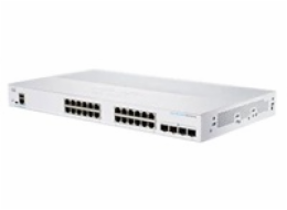 Cisco Business 350 Series CBS350-24T-4X Cisco switch CBS350-24T-4X, 24xGbE RJ45+ 4x10GbE SFP+, fanless - REFRESH