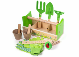 Set Bigjigs Toys zahradnický v přepravce