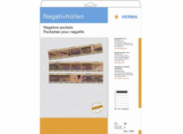 Herma Negative pockets PP clear 25 Sheets/4-Strips 7760