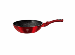 Pánev WOK s mramorovým povrchem 30 cm Burgundy Metallic Line BH-6166