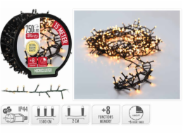 HOMESTYLING Vánoční světelný řetěz teplá bílá 750 LED / 15 m KO-AX8521120