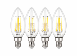 Philips LED Lamp E14 4-Pack 40W 2700K Filament candle