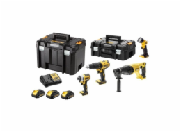 DEWALT. COMBO KIT 18V DCK440L3T (DCD778+DCF787+DCH033+DCL040) 3x3 0Ah TSTAK