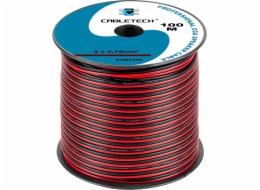 Kabel Cabletech CCA 0,75 mm černo/červený reproduktorový kabel