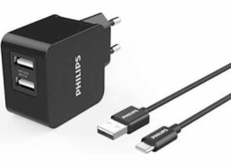 Philips 2x USB-A 3A nabíječka (28689)