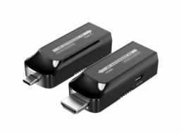 PREMIUMCORD USB-C na HDMI extender přes Cat5e/6/6a 4K@60Hz na 60m