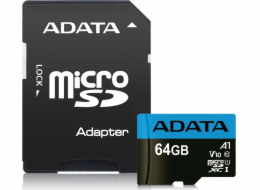 ADATA 64GB, microSDHC, Class 10 UHS-I Třída 10