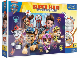 Trefl Oboustranné puzzle 24 dílků Super Maxi Nová výzva Paw Patrol 3v1