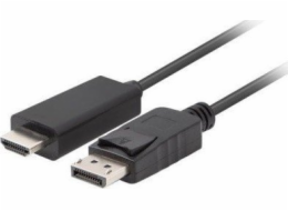 Lanberg CA-DPHD-11CC-0018-BK kabelová redukce DisplayPort HDMI Černá