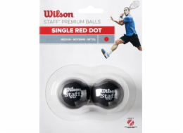 Wilson Wilson Staff Squash Red Dot 2 Pack Ball WRT617700 Black Jedna velikost