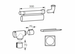 Vaillant Připojovací sada pro šachtu DN 80/125 - 303250