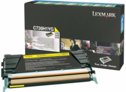 Originální toner Lexmark C736H1YG žlutý (0C736H1YG)