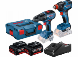 Bosch Bosch.Pap 18V GSR 18V-50 Screwdriver + GDX 18V-200 2x4,0AH L-boxx šroubovák