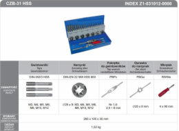 Fanar SADA NÁŘADÍ NA ZÁVITOVÁNÍ CZB-31 INOX - Z2-031012-0000