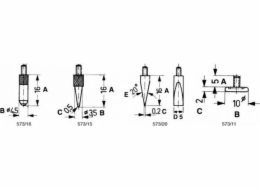 Limit Měřicí hrot pro číselníkové úchylkoměry Limit 5x10x2 mm
