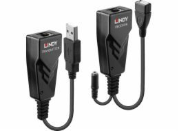 Lindy 42674 USB adaptér USB – USB + Jack 3,5 mm černý (42674)