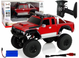 LeanToys Auto Off-Road R/C 2,4G lezecké auto 1:8 červené