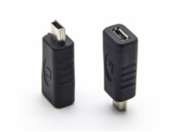 PremiumCord USB redukce USB2.0 Micro B - USB2.0 Mini 5PIN (F/M)