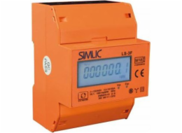 Simet 3fázový elektroměr 80A 3x230/400V s LCD displejem-3F/4M MID (85402010)