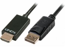 Lindy DisplayPort - HDMI kabel 2m černý (41717)