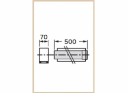 Vaillant Prodlužovací trubka DN80/125 0,5m 303202