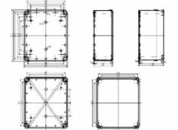 Schneider pouzdro 341 x 291 x 128 mm ABS IP66 Thalassa TBS (NSYTBS342912)