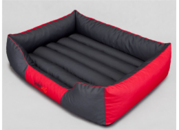 Hobbydog Comfort Bed - červená a šedá XXXL