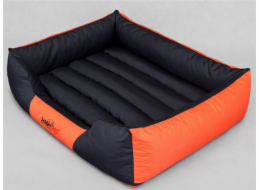 Hobbydog Comfort Bed - černo-oranžová XXXL