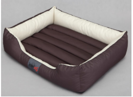 Hobbydog Comfort Bed - Hnědá s krémovou XXXL