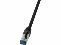 LogiLink  Patch kabel CAT6A S/FTP AWG27f. Průmyslová černá 50m