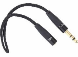 Furutech ADL Jack 3,5mm - Jack 6,3mm kabel 0,2m černý