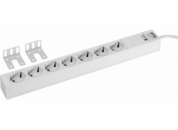 M_rittal Rittal 19 Socket Strip, 7 -port, světle šedá RAL 7035 - 7240.210