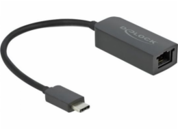 Delock USB adaptér 66645 USB-C - RJ45 černý (66645)