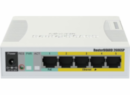 Switch MikroTik RouterBoard RB260GSP (CSS106-1G-4P-1S)