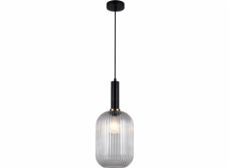 Italux Antiola moderní závěsná lampa černá (PND-5588-1L-BK+CL)