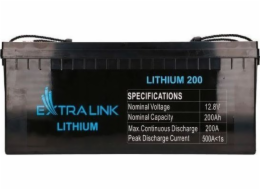 Extralink Lifepo 4 Battery 200Ah 12,8V BMS ex.30479