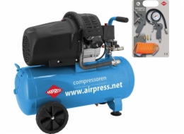 Airpress HL 425-50 kompresor (+ sada příslušenství) 8bar 50L (36888)