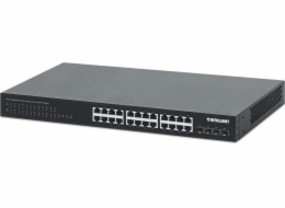 Přepněte Switch Intellinet Network Solutions Switch Neobvyklý Intellinet 24x 10/100/1000 MBPS PoE+ 370W+ 4x SFP+ 10G UPLINK, RACK 19