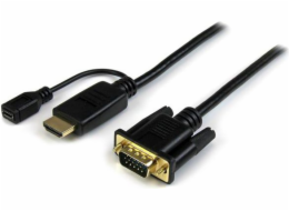 STARTECH HDMI Kabel - D -Sub (VGA) + Micro USB 2M Black (HD2VGAMM6)