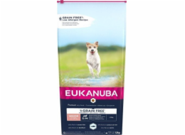 EUKANUBA Grain Free Senior small/medium breed, Ocean fish - suché krmivo pro psy - 12 kg