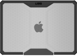 Urban UAG Plyo Case - Ochranné bydlení pro MacBook Air 13 2022 M2 (Ice -Black)