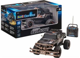 Revell Revell Control RC CAR - vzdálené - ovládané auto s dálkovým ovládáním 27 MHz, stabilní konstrukce, velká kola pro dobrou mobilitu pole, LED osvětlení, napájení baterie - Buggy Bull Scout 24