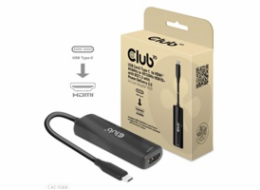 Club3D Adaptér USB-C na HDMI 8K60Hz/4K120Hz, Active Adapter M/F, PD 3.0, HDR10+ a DSC 1.2