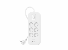 Belkin Surge Socket 6-fold, USB-A+C, 650J.SRB002VF2M