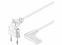 PREMIUMCORD Kabel síťový 230V k magnetofonu se zahnutými konektory 3m