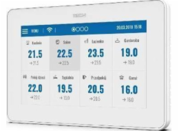 Tech Wired ovládací panel pro lištu L-9R (zapuštěná montáž, barevný displej) M-9R bílá