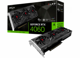 PNY GeForce RTX 4060 8GB VERTO EPIC-X RGB Triple Fan / 8GB GDDR6 / PCI-E / 3x DP / HDMI